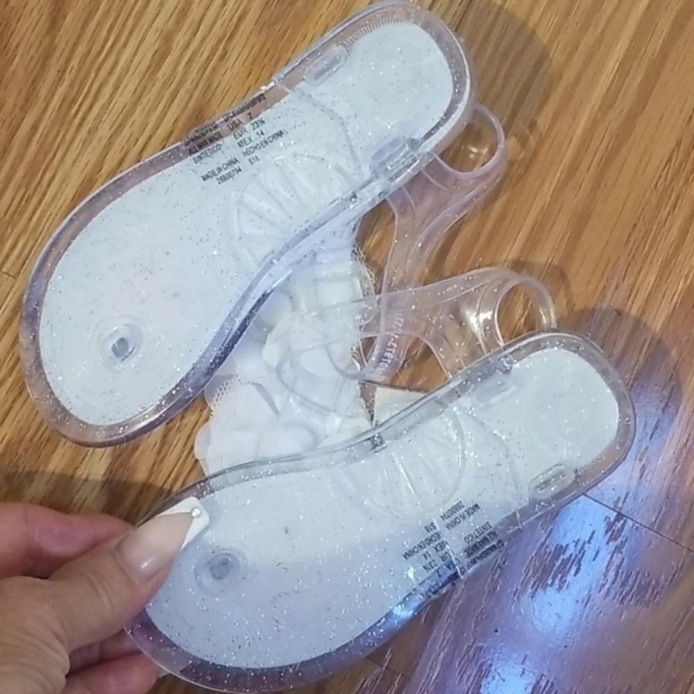 Clear jelly sandals‎ Toddler 7 new